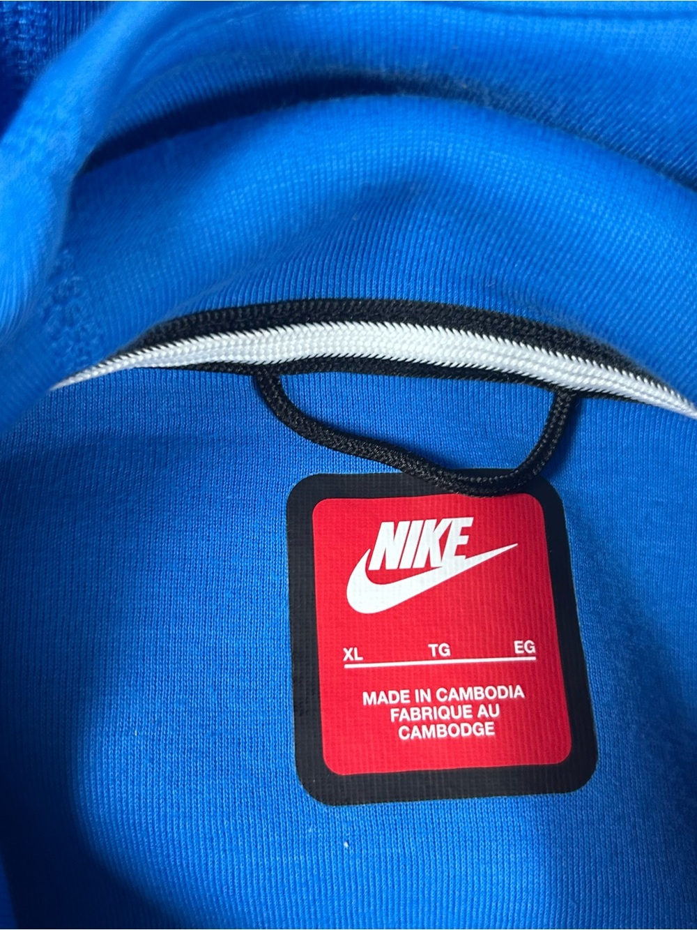 Men’s XL Nike Sportswear Tech Fleece Windrunner Photo Blue Full Zip - Picture 2 of 7